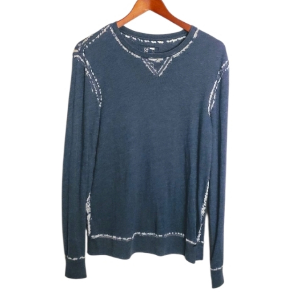 On The Byas Blue Long Sleeve Soft Tee Shirt Small
